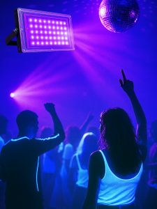 Ультрафиолетовый прожектор, UV LED Flood Light, УФ лампа 50Вт Огонёк OG-LDP49B